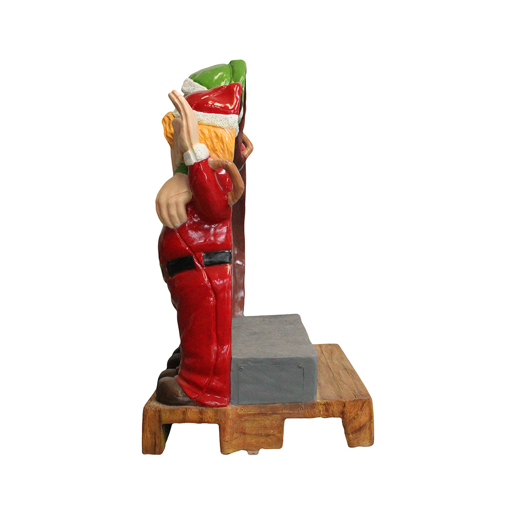Elves HappyPhoto Op Statue (Ready For Lights)