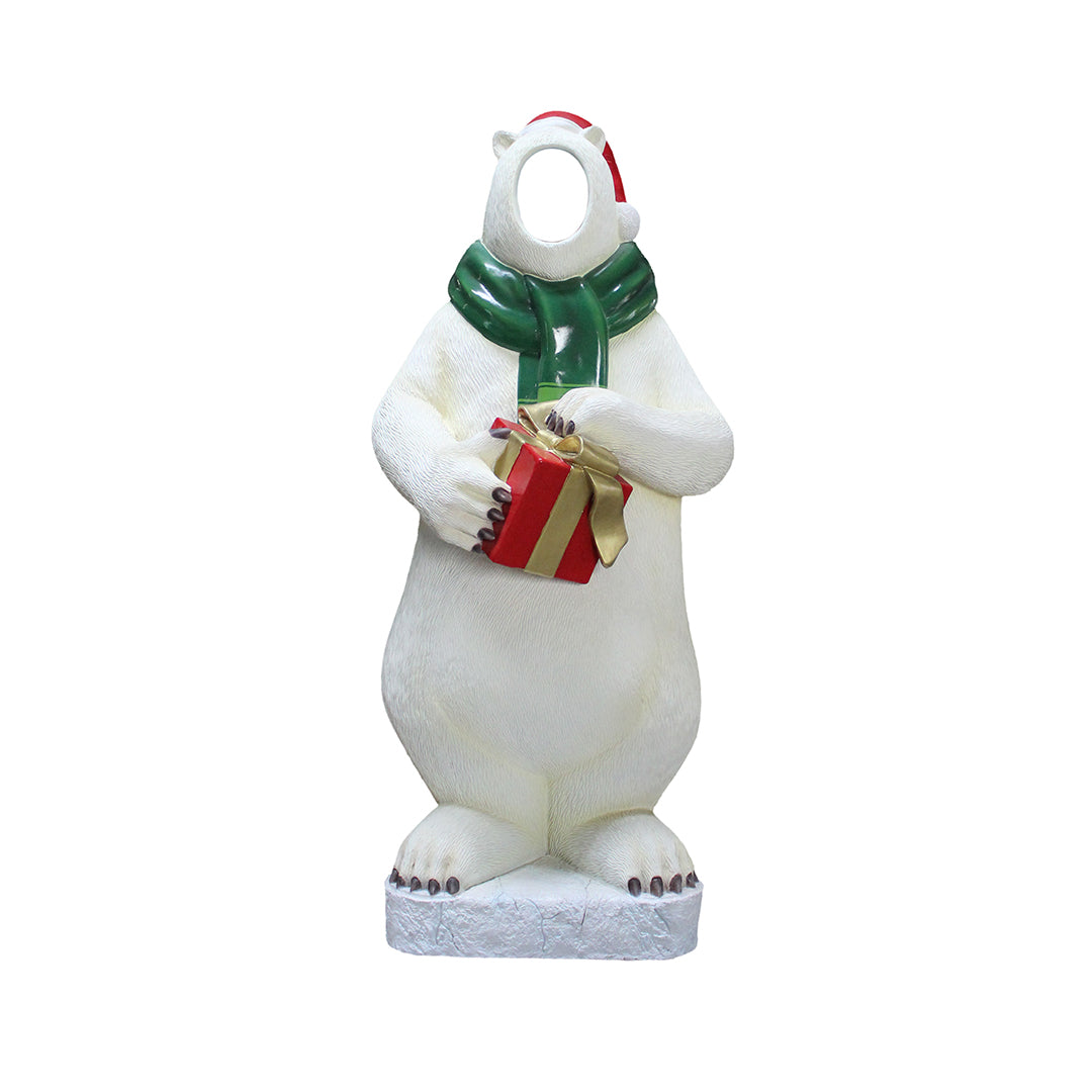 Arctic Bear Photo Op Life Size Statue
