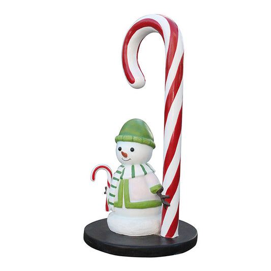 Candy Cane Snowman Mini - LM Treasures