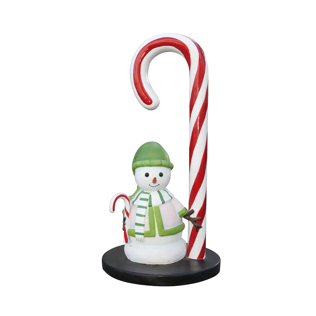 Candy Cane Snowman Mini - LM Treasures