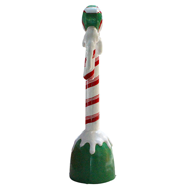 Candy Cane Snow Over Sized Statue