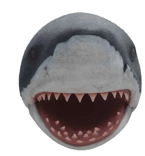 Jumbo Great White Shark Head Life Size Statue - LM Treasures
