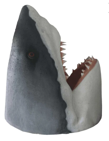 Jumbo Great White Shark Head Life Size Statue - LM Treasures