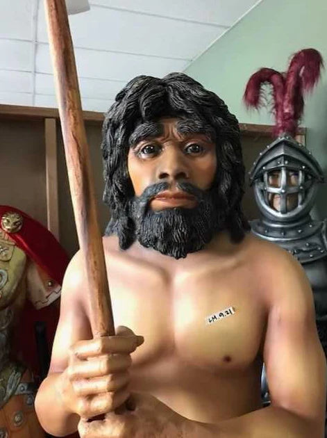Young Cave Man Life Size Statue - LM Treasures