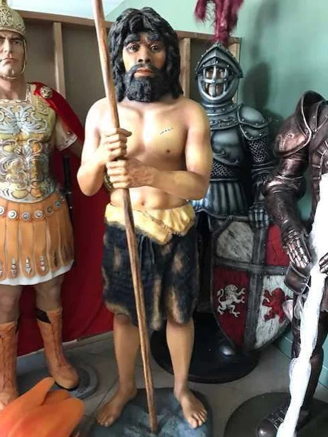 Young Cave Man Life Size Statue - LM Treasures