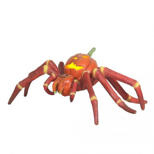 Pumpkin Spider Light Over Sized Statue