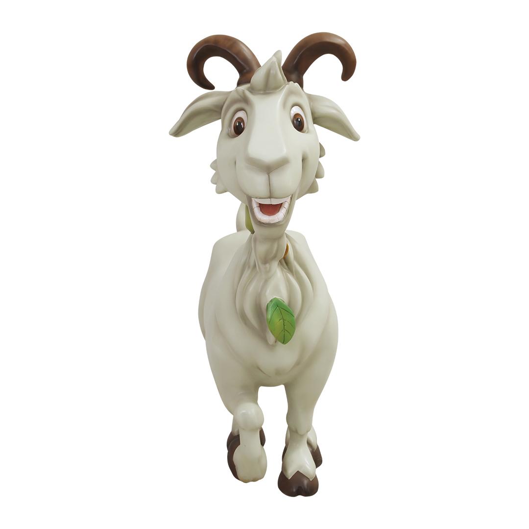 Comic Goat Leaf Life Size Statue