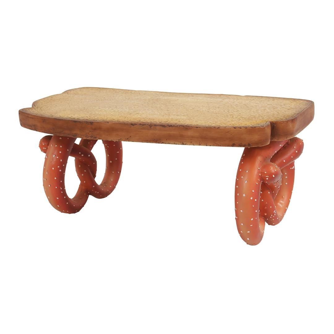 Salted Pretzel Bread Table Over Sized Statue
