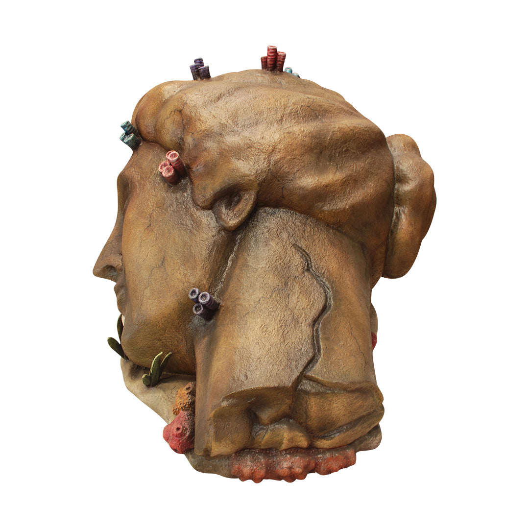 Fallen Head Over Sized Statue