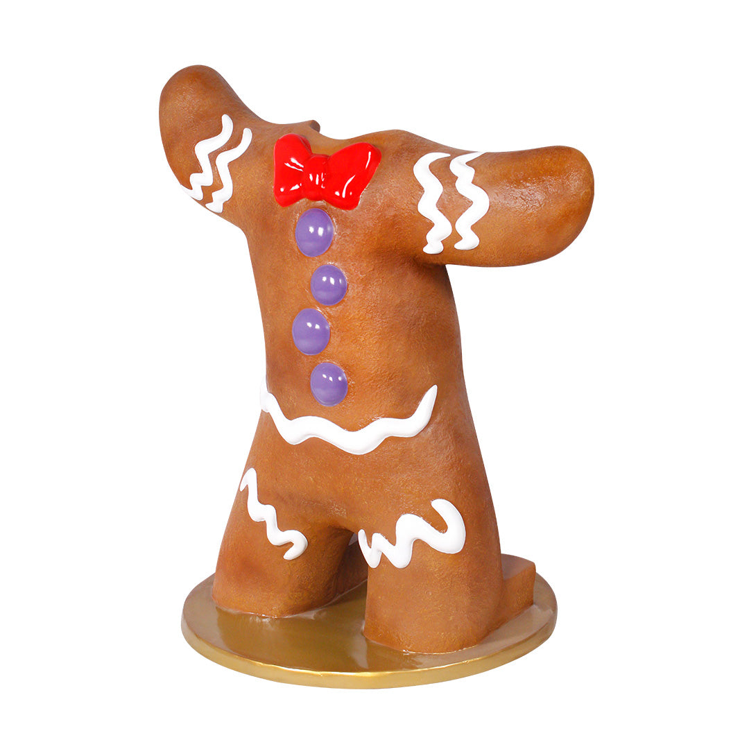 Gingerbread Man Photo Op Statue