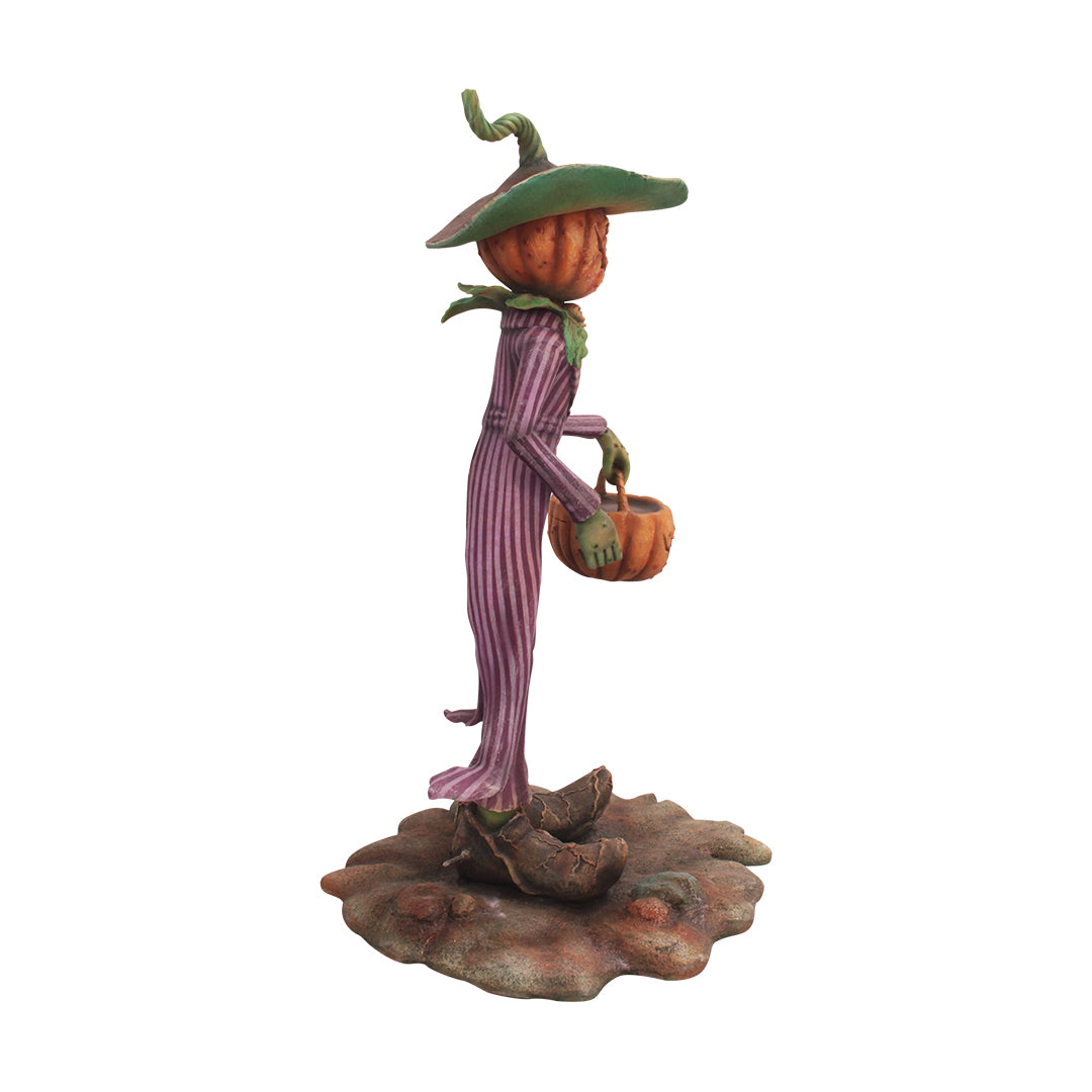 Pumpkin Head Mr. Spooky Trick Or Treat Life Size Statue