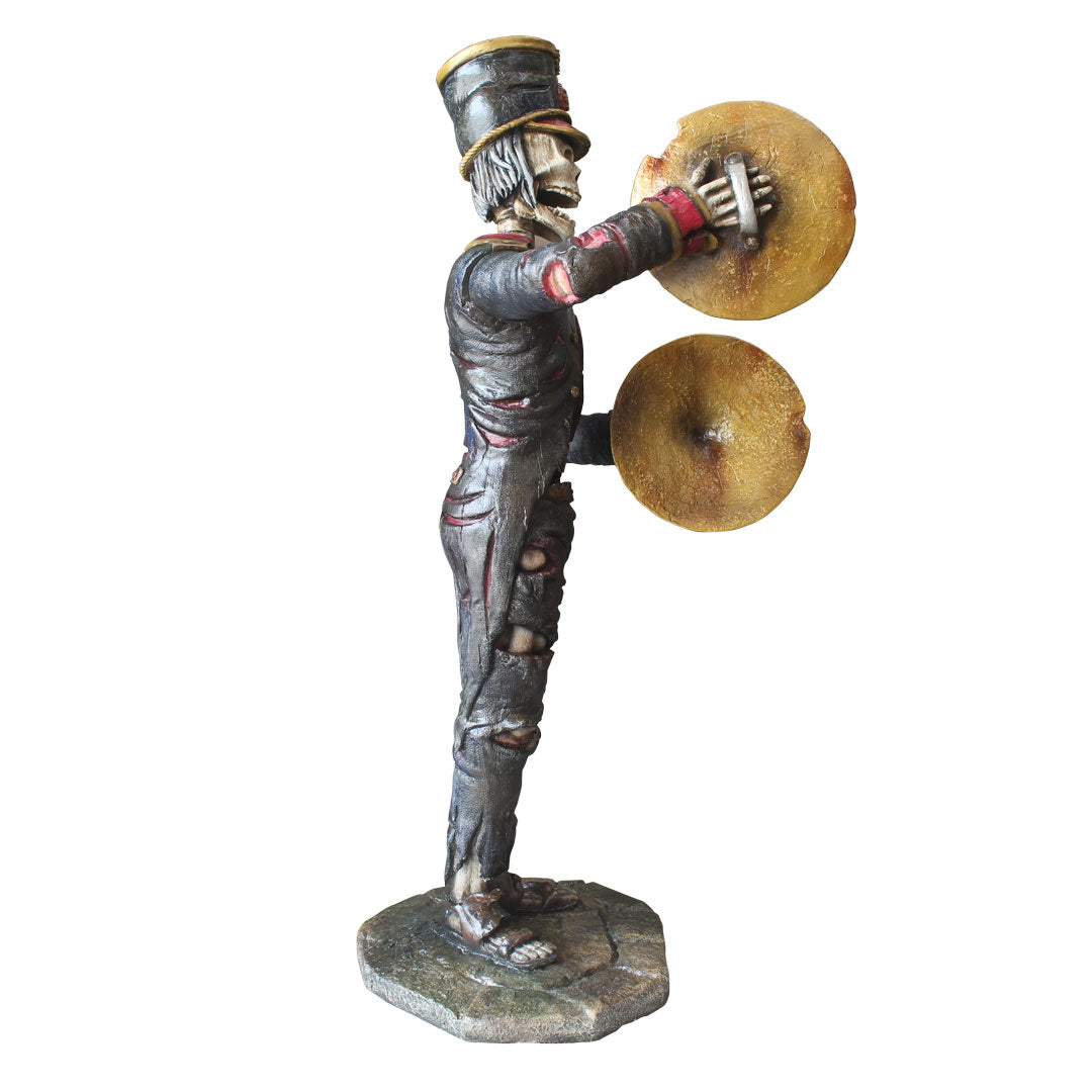 Skeleton Undead Cymbalist Life Size Statue