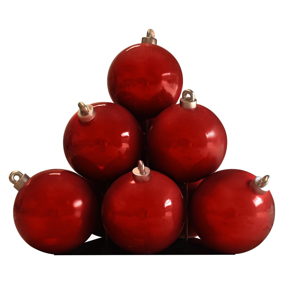 Ornament Christmas Ball Stack 10 Over Sized Statue