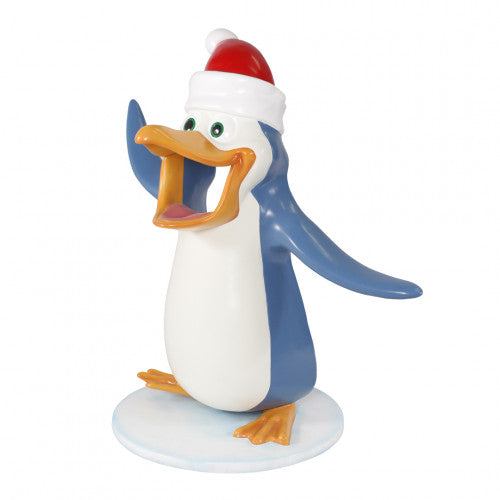 Penguin Holiday Photo Op Statue
