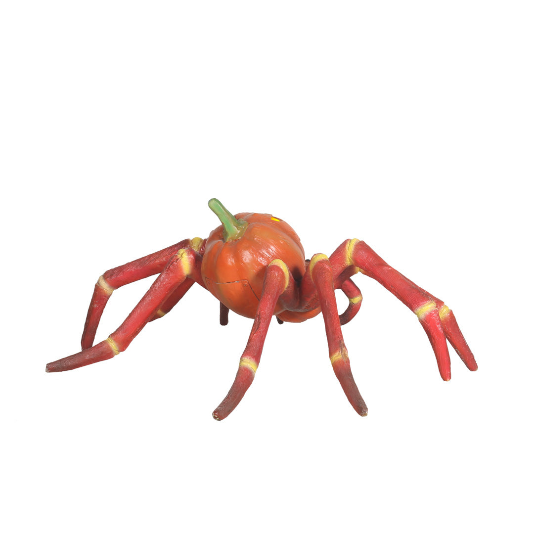 Pumpkin Spider Light Over Sized Statue