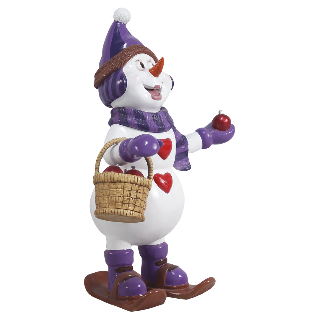 Snowman Sweetheart Over Sized Statue