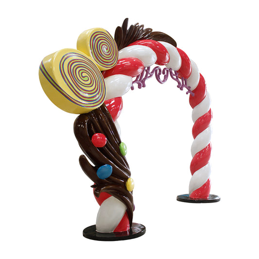 Candy Twist Chocolate Splash Archway Over Sized Statue
