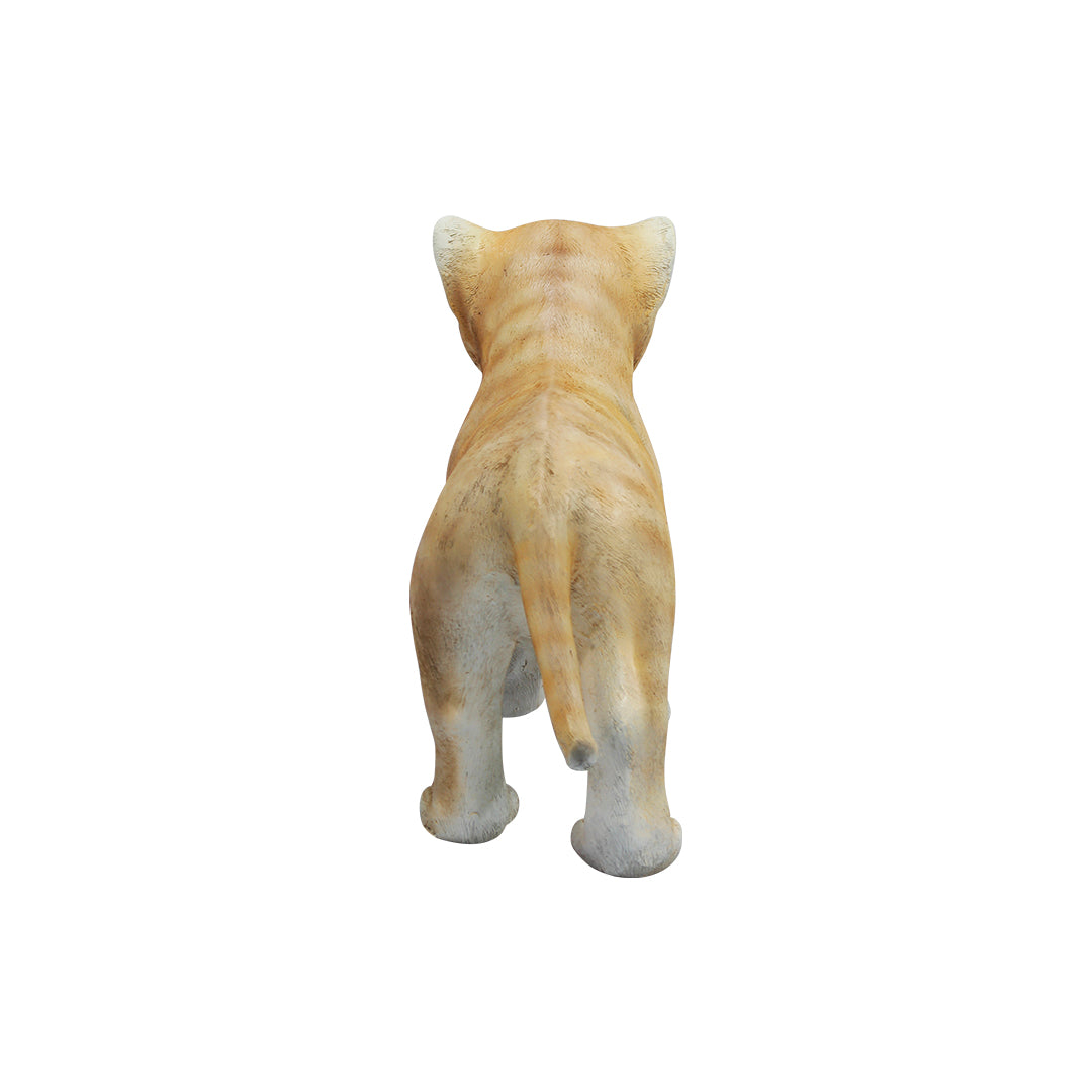 Lion Cub Walking Life Size Statue