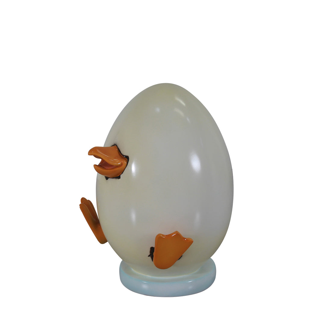 Comic Penguin Hatching Life Size Statue