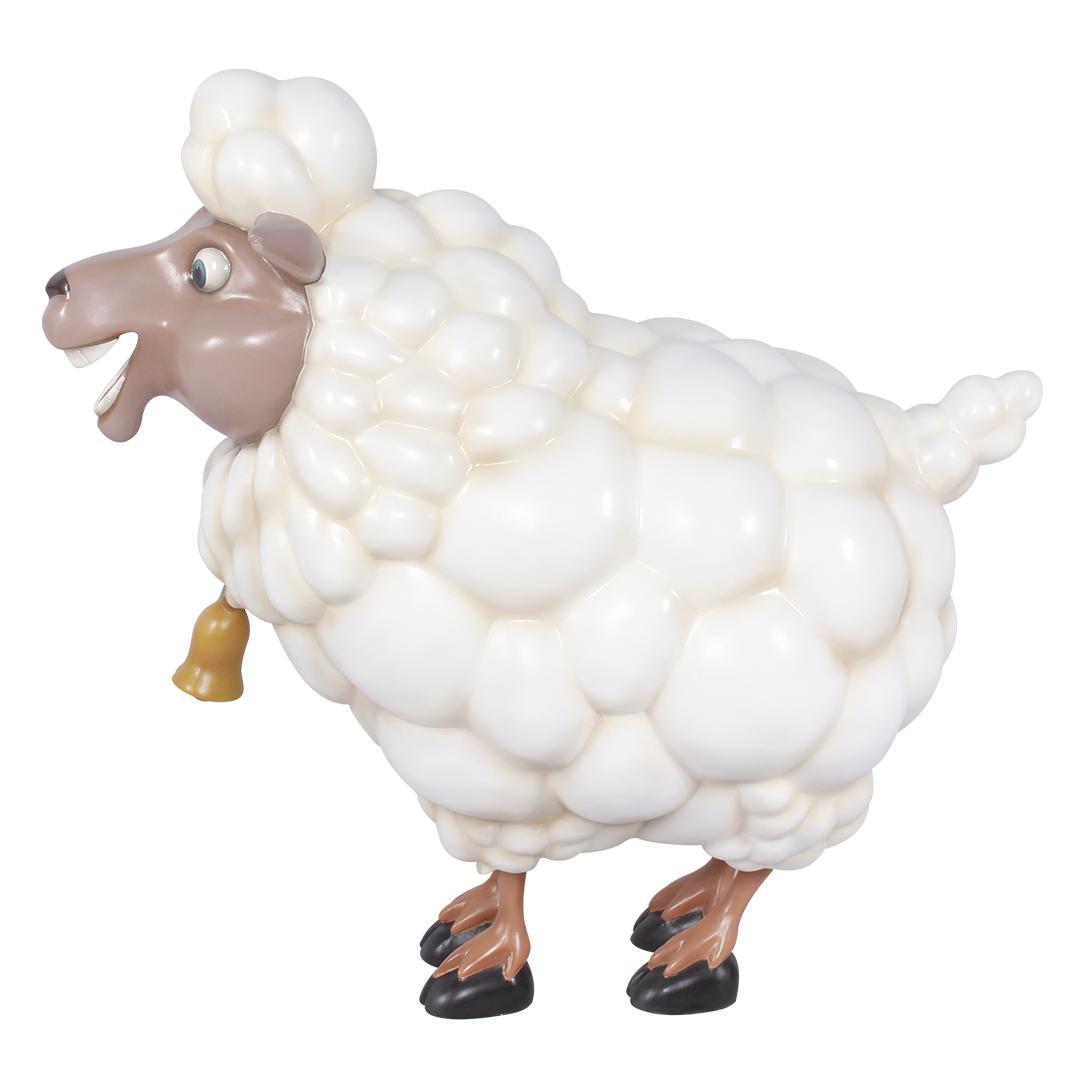 Comic Sheep Bell Life Size Statue