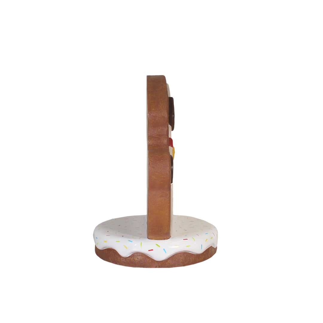 Gingerbread Dog Pug Over Sized Statue