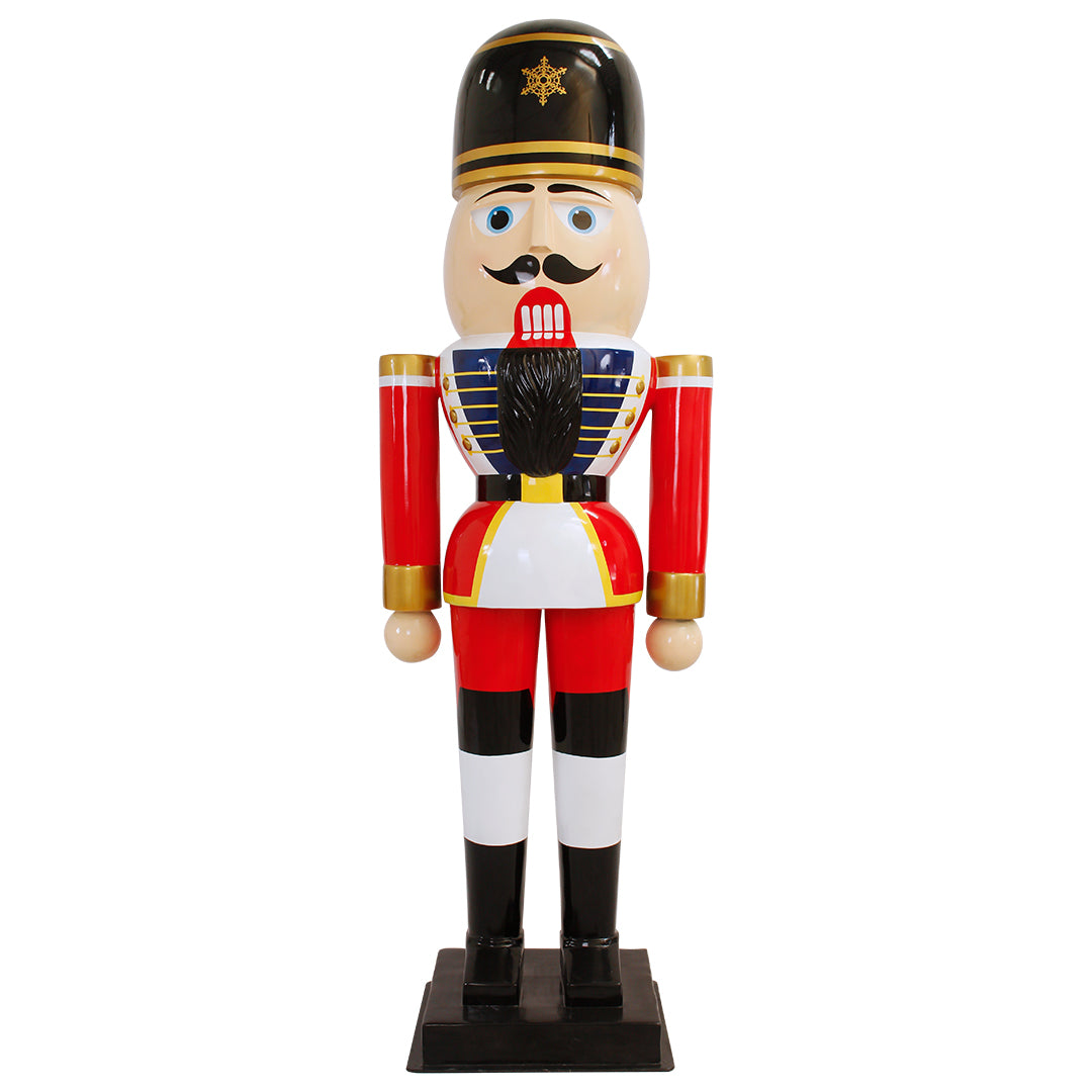 Nutcracker Standing Round Hat Life Size Statue