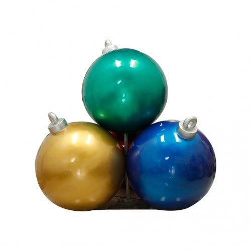Ornament Christmas Ball Stack 4 Over Sized Statue