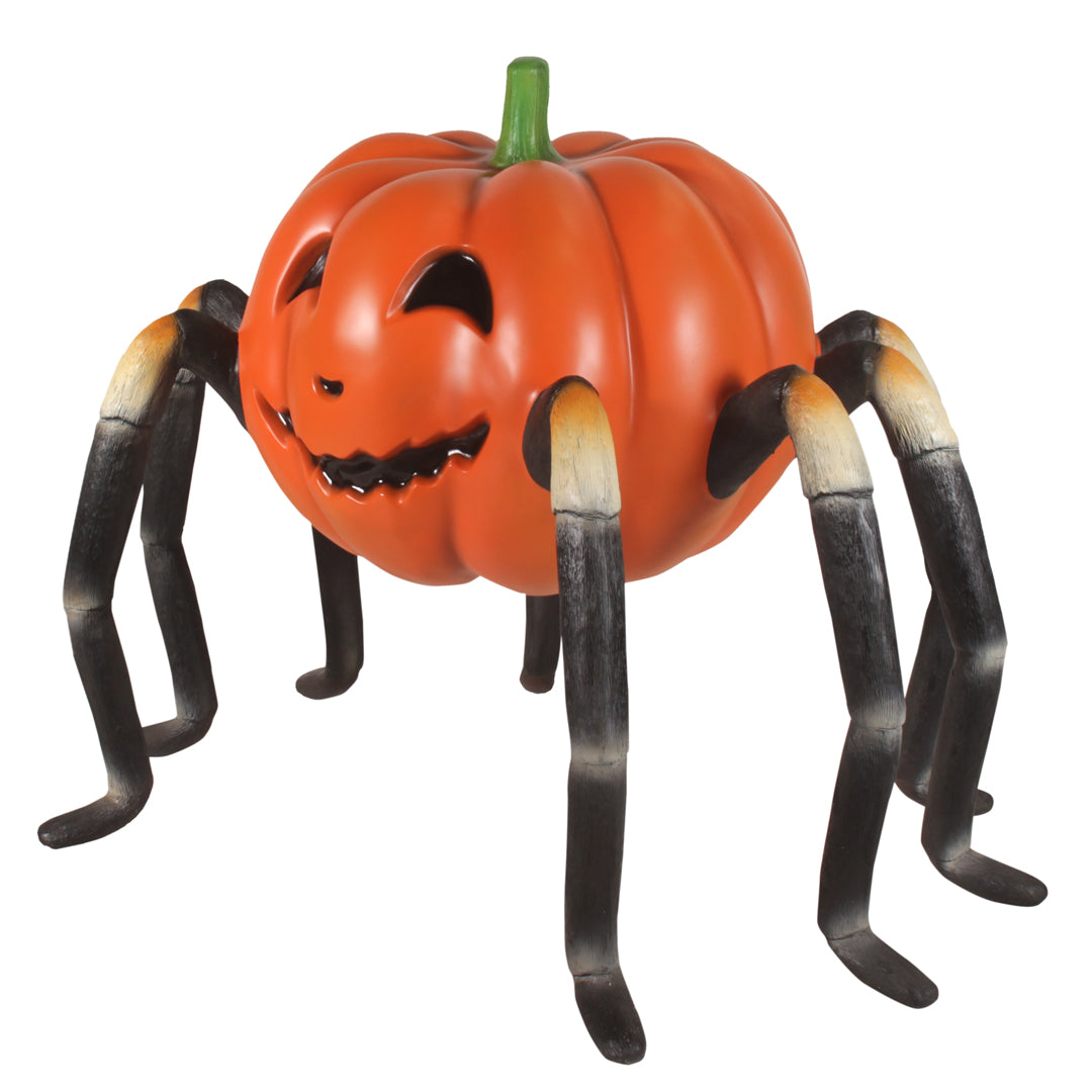 Pumpkin Head Spider Over Sized Statue