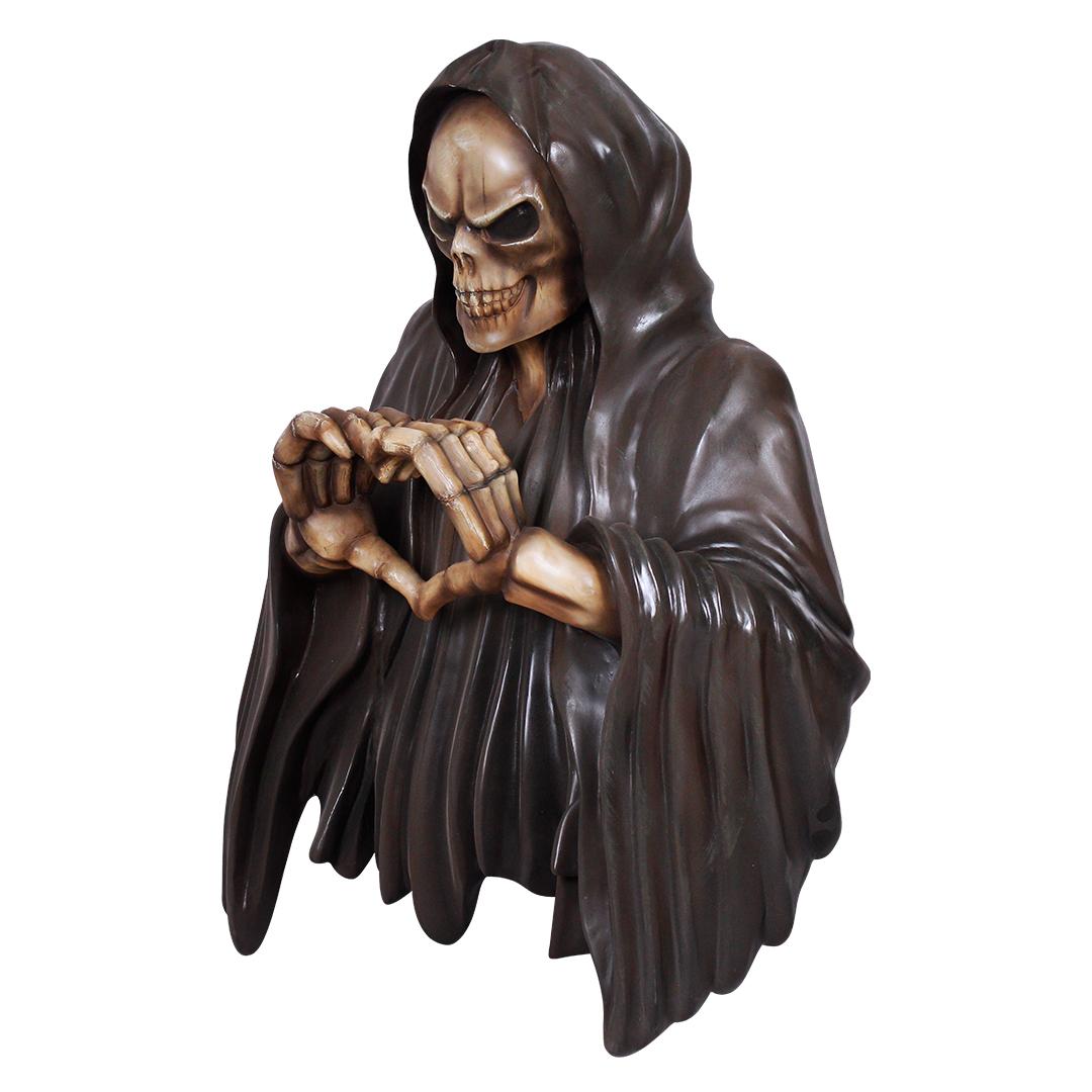 Hanging Skeleton Bust Lovely Over Sized Statue