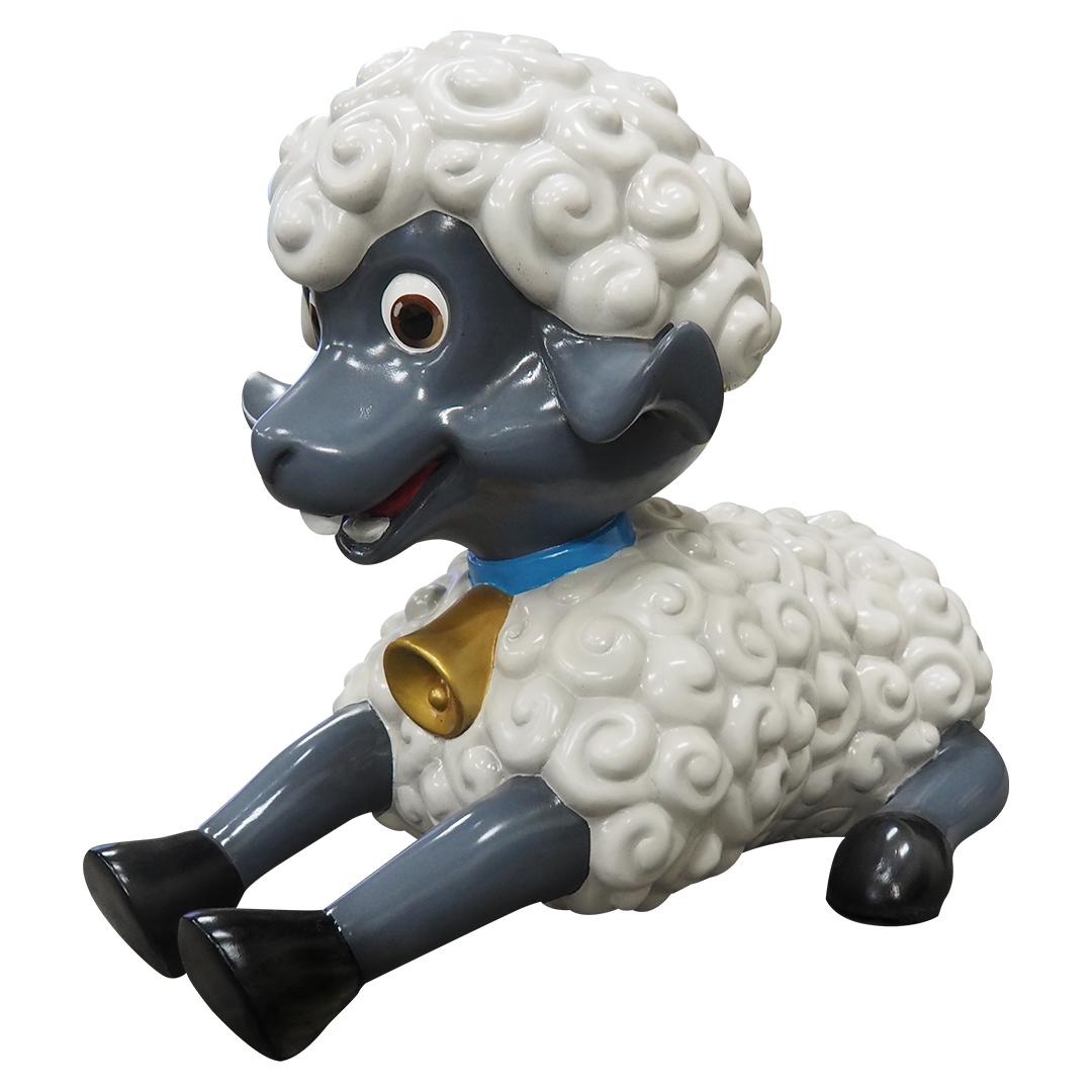 Comic Sheep Baby Life Size Statue