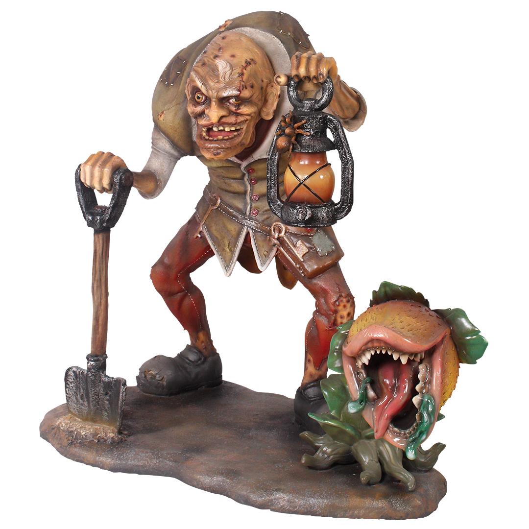 Hunchback Igor With Carnivorous Plant Life Size Statue
