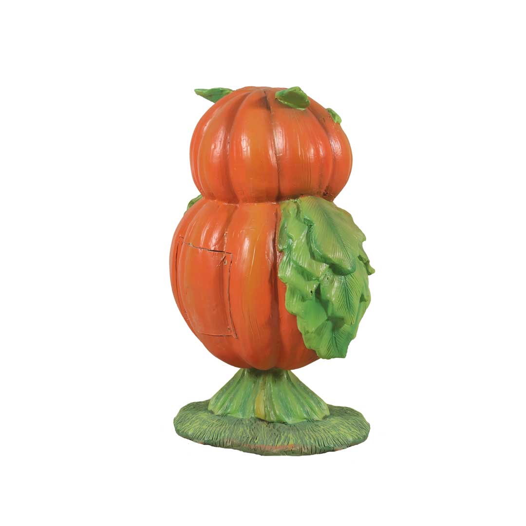 Pumpkin Owl Light Over Sized Statue