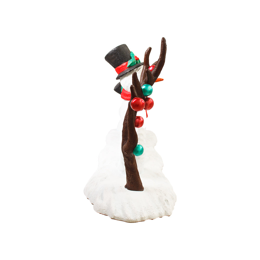Snowman Ode To Joy Sign Over Sized Statue