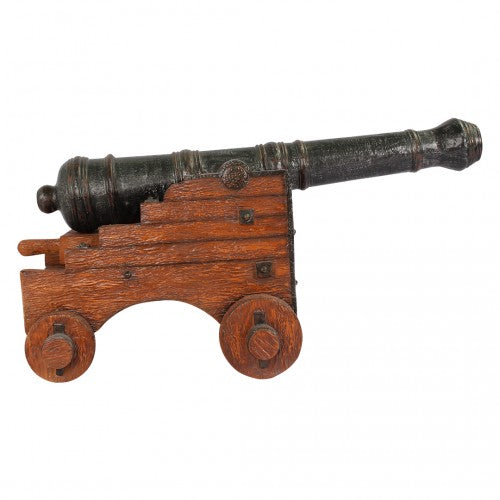 Cannon Long Life Size Statue