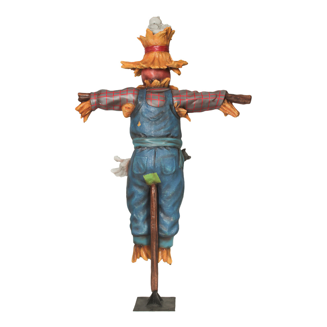 Comic Smiling Scarecrow Life Size Statue