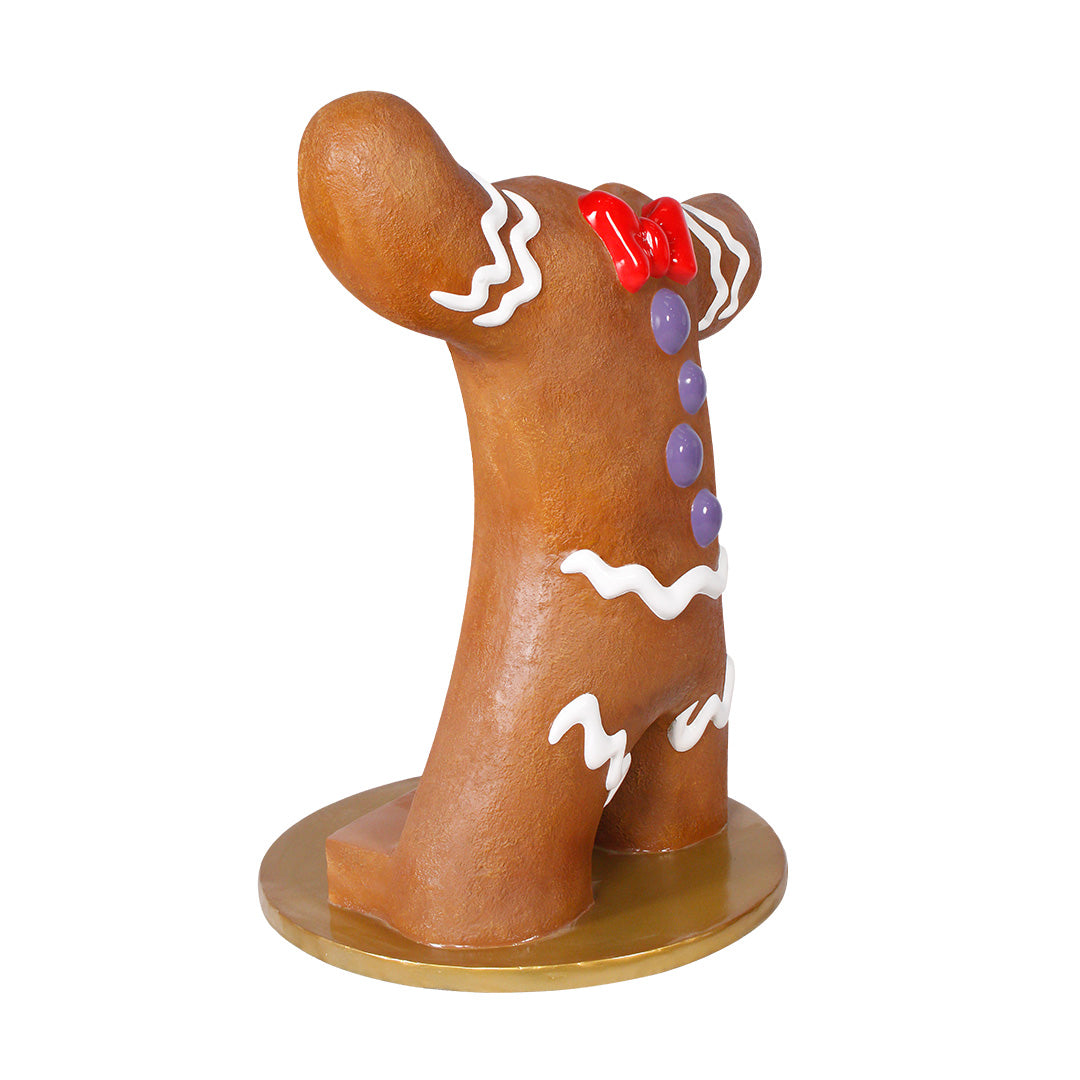 Gingerbread Man Photo Op Statue