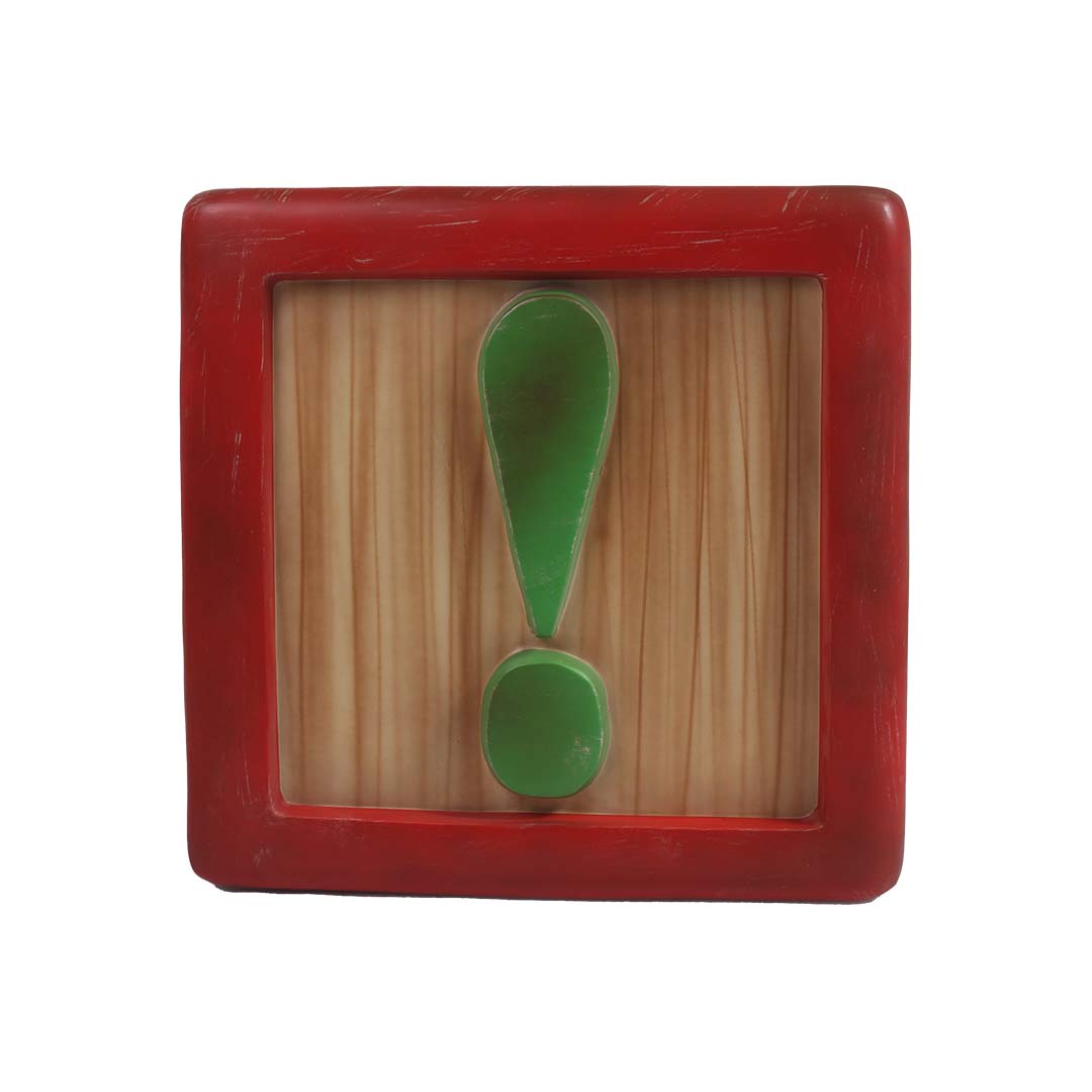 Letter Block Sides #,!,?,-,&,@ Over Sized Statue