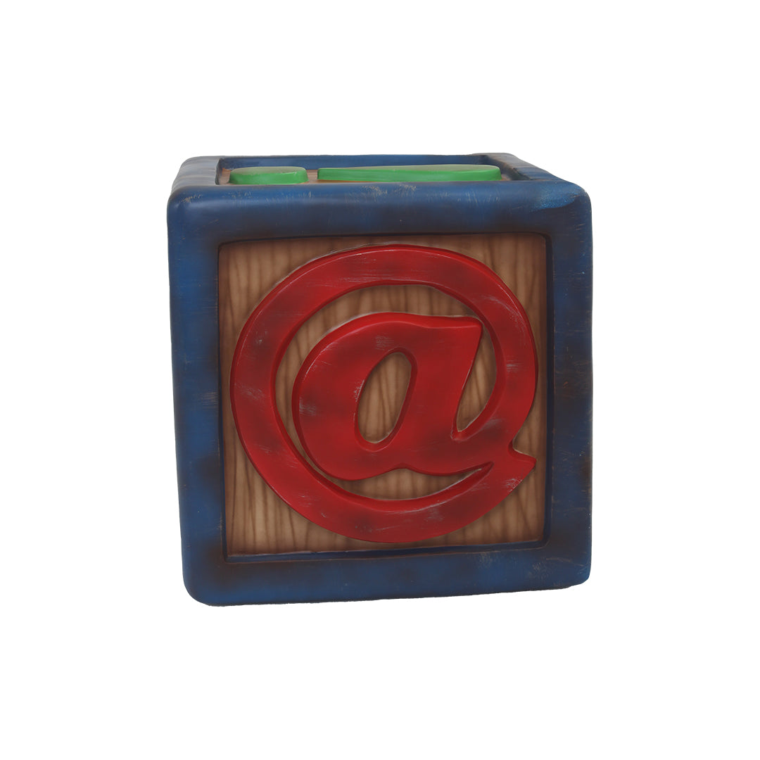 Letter Block Sides #,!,?,-,&,@ Over Sized Statue