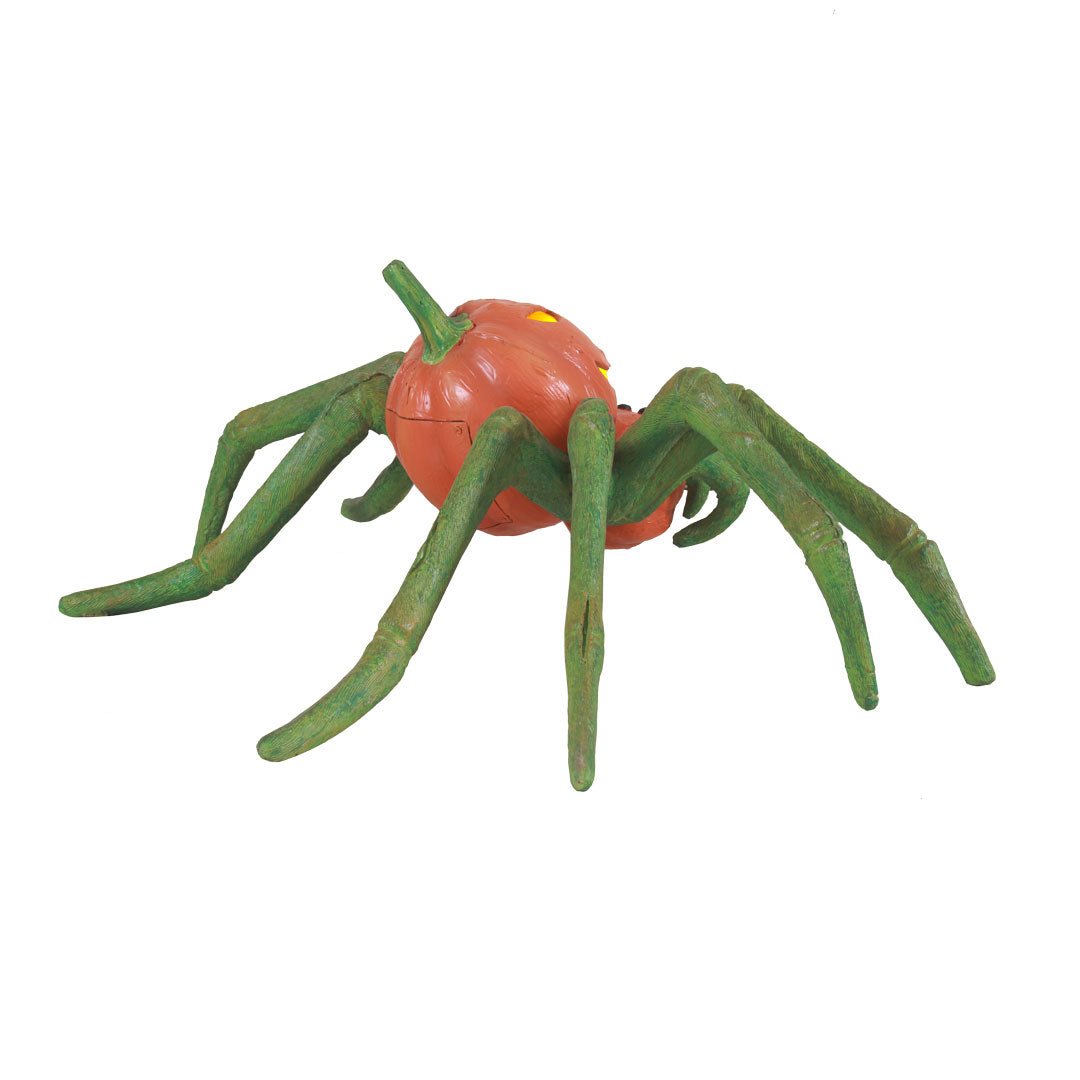Pumpkin Spider Light Over Sized Statue