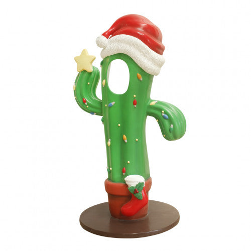Christmas Cactus Photo Op Statue