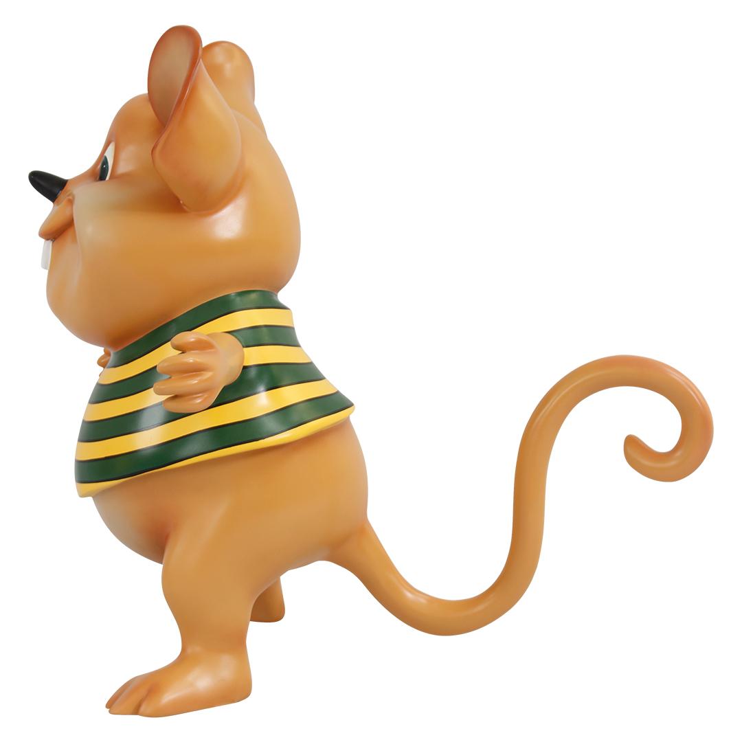 Comic Mouse Wearing Shirt Over Sized Statue