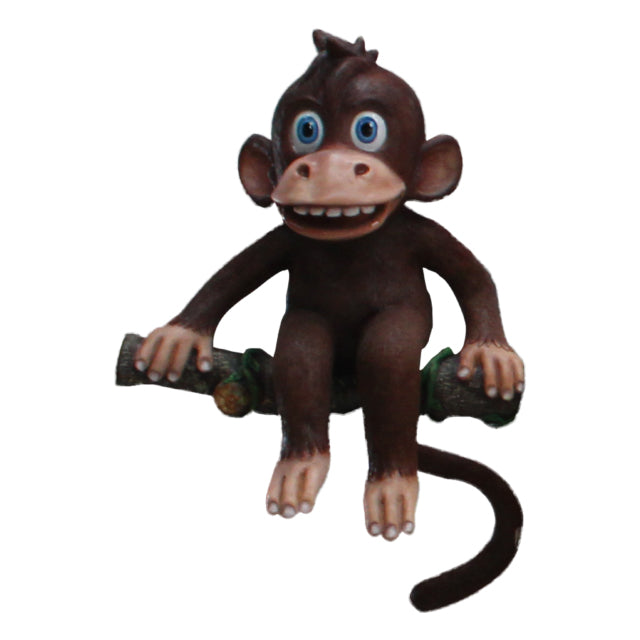 Wall Decor Comic Monkey Sitting Life Size Statue