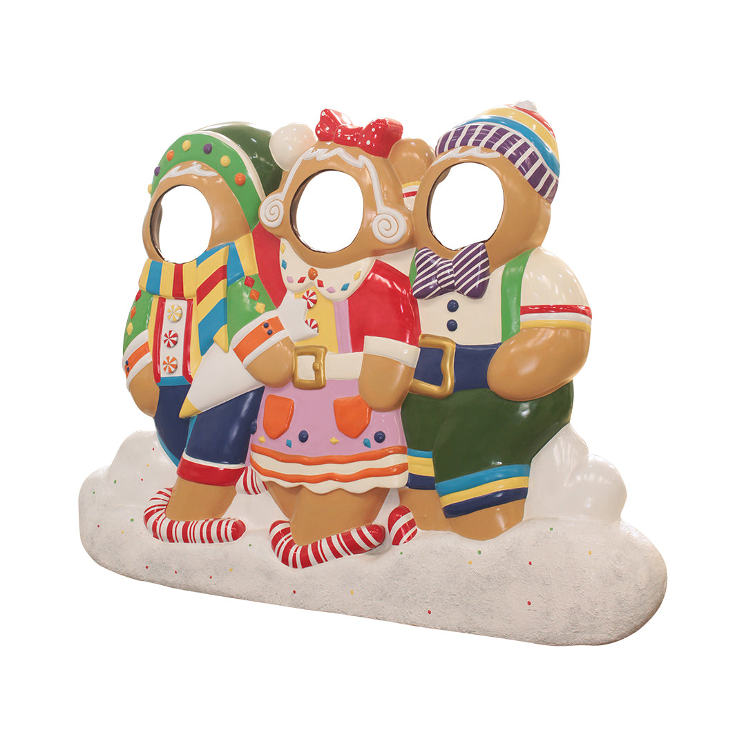 Gingerbread Friends Photo Op Statue