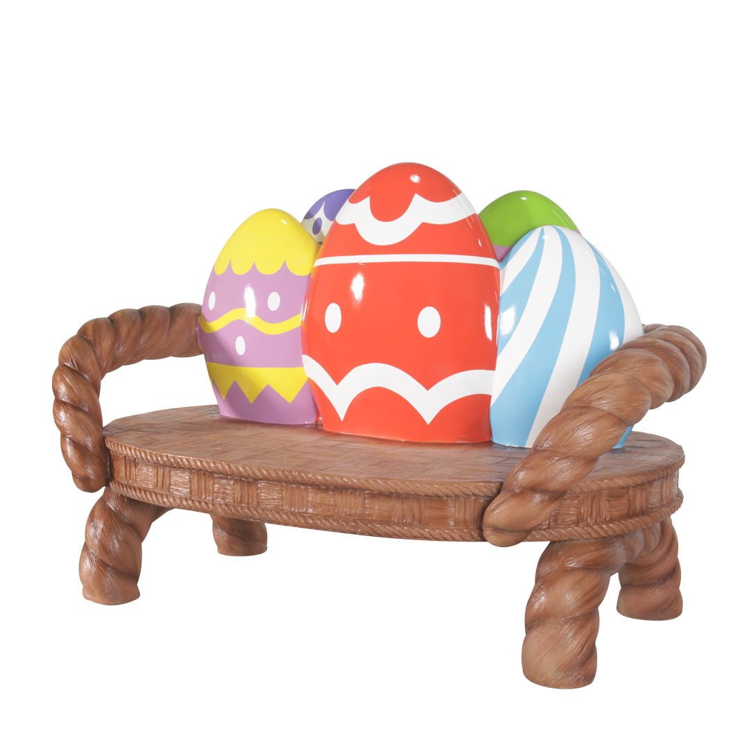 Easter Egg Bench Over Sized Statue