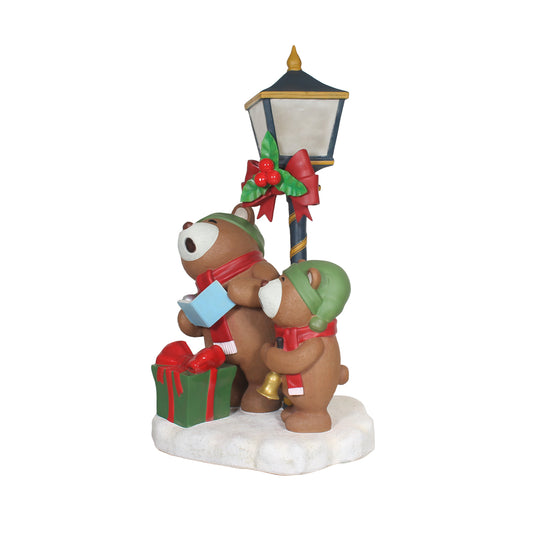 Christmas Caroler Teddy Bears Over Sized Statue
