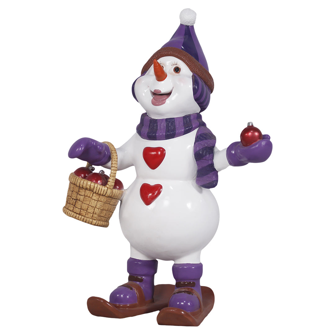Snowman Sweetheart Over Sized Statue