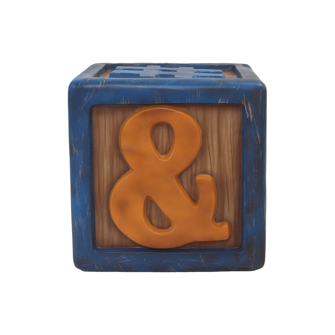 Letter Block Sides #,!,?,-,&,@ Over Sized Statue