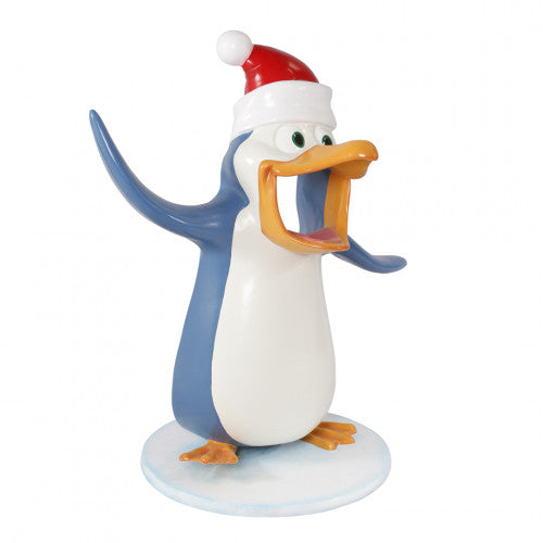 Penguin Holiday Photo Op Statue