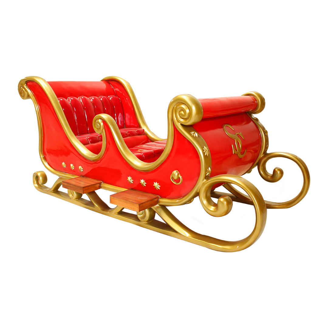 Santa Sleigh 4 Seater Life Size Statue