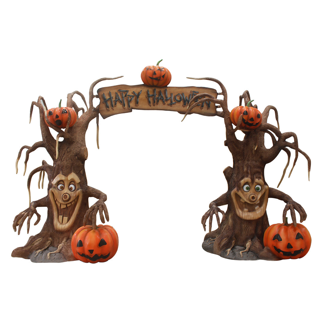 Happy Halloween Tree Archway Over Sized Statue